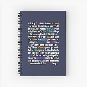 One Weeks Spiral Notebook