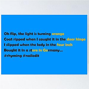Barenaked Ladies - Orange Rhyming Poster