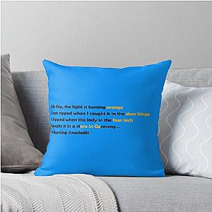 Barenaked Ladies - Orange Throw Pillow