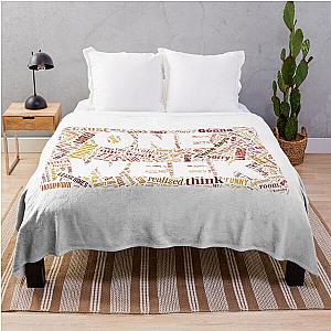 Barenaked Ladies One Week Word Cloud Throw Blanket