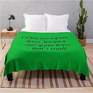 Barenaked Ladies - Million Dollar Green Dress lyric Throw Blanket
