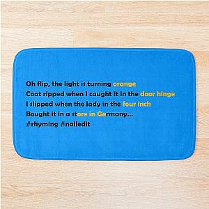 Barenaked Ladies - Orange Rhyming Bath Mat
