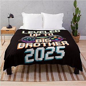 Leveled Up To Big Brother 2025 Funny Gamer Big Throw Blanket
