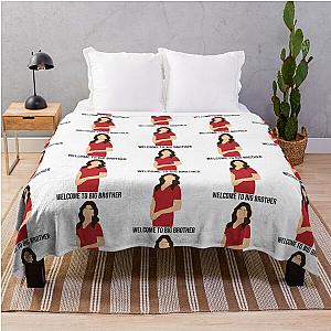 Big Brother TV Show Julie Chen - Welcome To Big Brother Throw Blanket