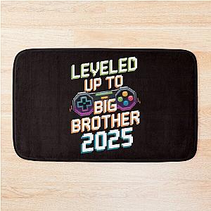 Leveled Up To Big Brother 2025 Funny Gamer Boys Bath Mat