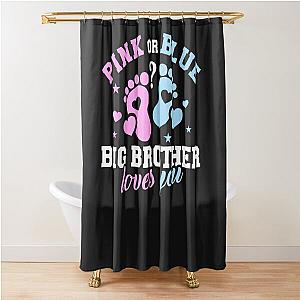 Gender reveal Big Brothers Shower Curtain