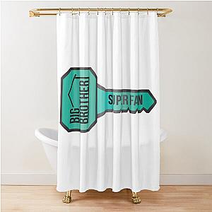 Big Brother Houseguest Key - Green Super Fan Shower Curtain