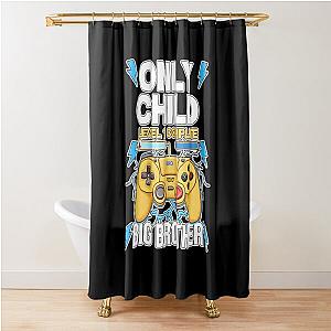 Level 1 Complete Big Brother Gamer Pregnancy Reveal for Shower Curtain