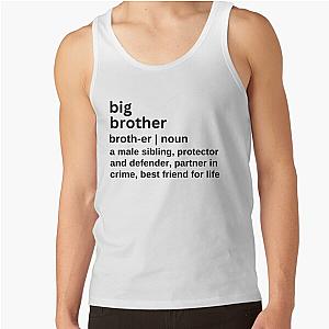 Big Brother Definition for Big Brother Bro Birthday Gift Funny Big Brother Partners in Crime Tank Top