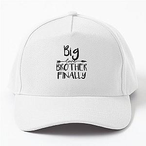 Big Brother Finally Tshirt for Boys & Older Brothers, Promoted To Big Brother Announcement Baseball Cap