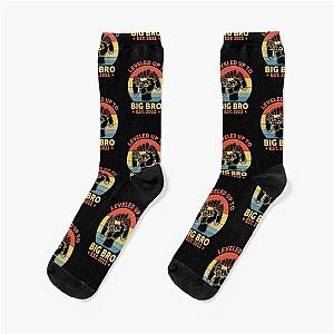 Leveled Up to Big Brother EST 2022 Big Brother Gift New Brother Siblings Socks