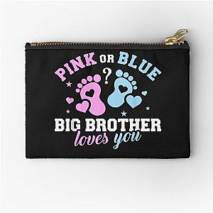 Gender Reveal Big Brother Zipper Pouch