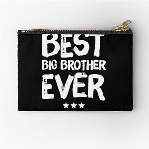 Best big brother ever funny zip pocket