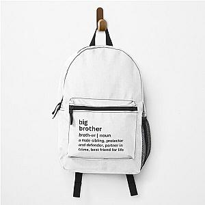 Big Brother Definition for Brother Funny Backpack