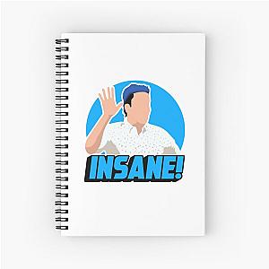 Dinis from Big Brother Canada with a raised hand yells out Insane Spiral Notebook
