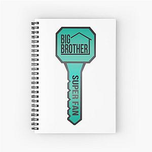 Big Brother Houseguest Key Green Super Fan Spiral Notebook