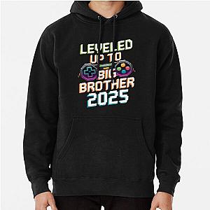 Leveled Up to Big Brother Funny Gamer Boys Hoodie