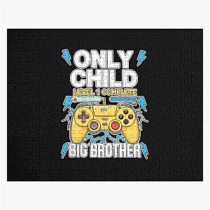 Level 1 Complete Big Brother Gamer Funny Pregnancy Reveal for Gamers Puzzle