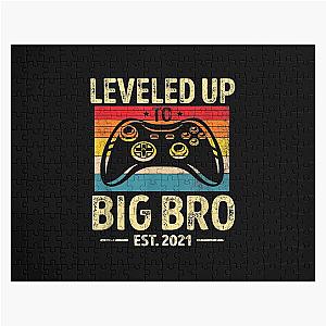 Promoted To Big Brother Vintage Funny Gifts Theatre Puzzle T-Shirt