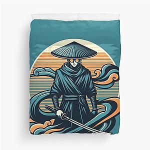 Blue Eye Samurai Vintage Stylized Duvet Cover