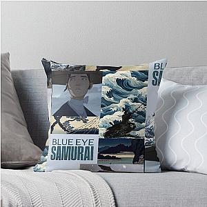 Blue Eye Samurai Throw Pillow