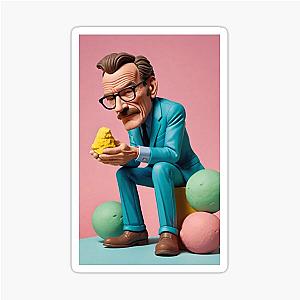 portrait of a man Bryan Cranston celebrity actor sticker