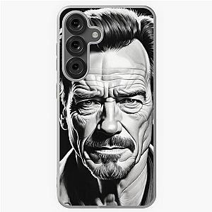 Portrait of a Man, Bryan Cranston Actor Celebrity Soft Case for Samsung Galaxy