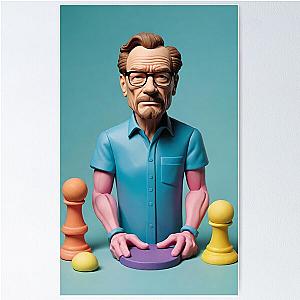 Portrait of a man, actor Bryan Cranston Poster