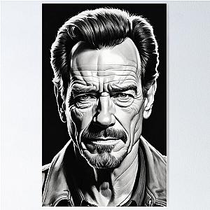 Portrait of a Man, Celebrity, Actor Bryan Cranston Poster