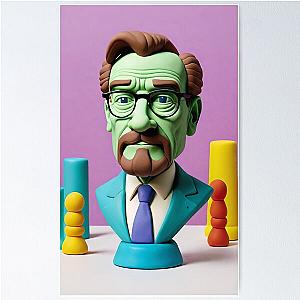 Portrait of a Man Actor Celebrity Bryan Cranston Poster