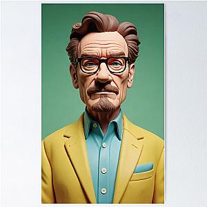 Portait of a Man, Celebrity, Actor Bryan Cranston Poster