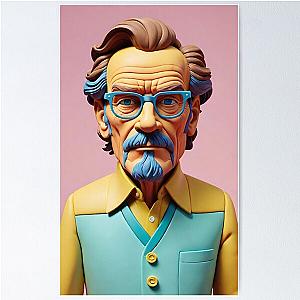 Portrait of a man, actor, Celebrity Bryan Cranston Poster