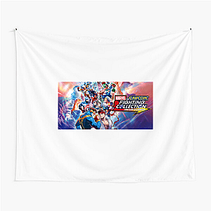 Capcom Fighting Collection Iconic Characters and Moves Motif Capcom Fighting Collection Tapestries