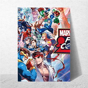 Capcom Fighting Collection Iconic Characters and Moves Motif Capcom Fighting Collection Posters