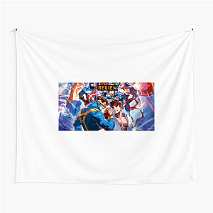 Capcom Fighting Collection Unleash the Fighter Within Aesthetic Capcom Fighting Collection Tapestries