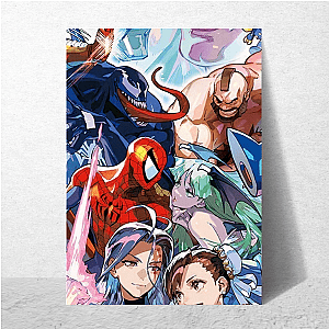 Capcom Fighting Collection Intense Versus Action Vibe Capcom Fighting Collection Posters