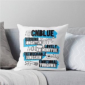 CN Blue Doodle Throw Pillow