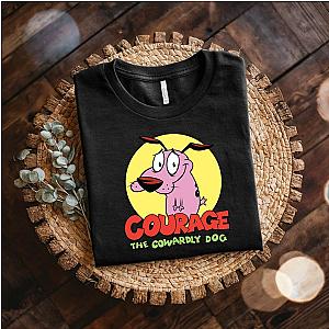 Courage the Cowardly Dog T-Shirt Unisex Cotton Tee Dog Lovers Gift Cartoon Fans Top