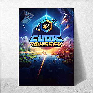 Cubic Odyssey Explore a World of Blocks Style Cubic Odyssey Posters