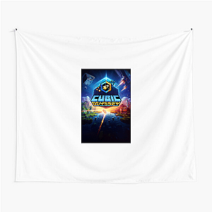 Cubic Odyssey Explore a World of Blocks Style Cubic Odyssey Tapestries
