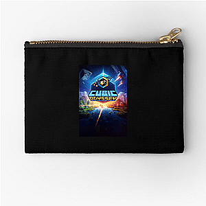 Cubic Odyssey Explore a World of Blocks Style Cubic Odyssey Zipper Pouches