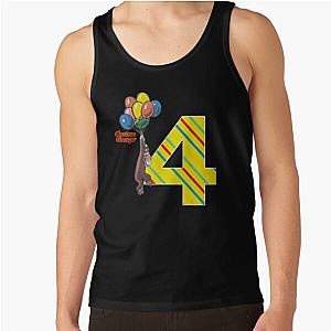 Curious George Vintage Birthday Balloons Tank Top