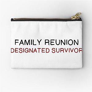 FAMILY DESIGNATED SURVIVOR Zipper Pouch