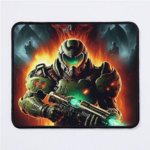 Doom Slayer with BFG Mouse Pad