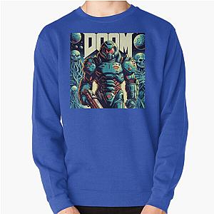 Doom Slayer on a Blue Planet Sweatshirt