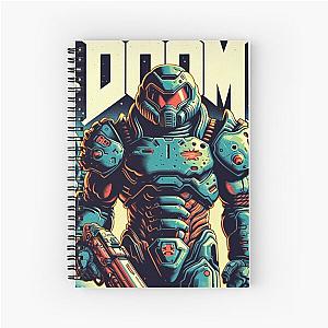 Doom Slayer on a Blue Planet Spiral Notebook