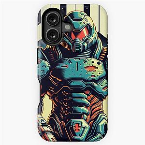 Doom Slayer on a Blue Planet iPhone Tough Case