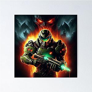 Doom Slayer with Big Friendly Giant Poster