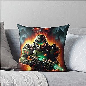 Doom Slayer BFG Throw Pillow