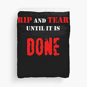 Rip the duvet cover until it is done